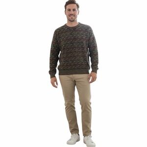Vintage Bullock & Jones Italy Wool Blend Chevron Knit Sweater Grandpacore Sz L